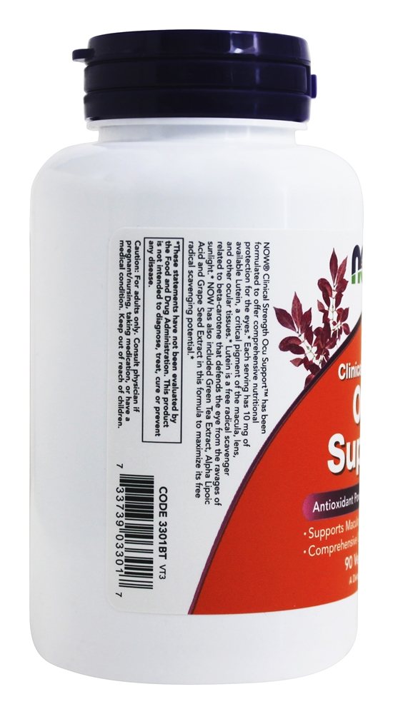 Suporte Ocu Clínico - Cápsulas 90 (anteriormente Suporte Clínico Ocular) NOW Foods - Imagem 3