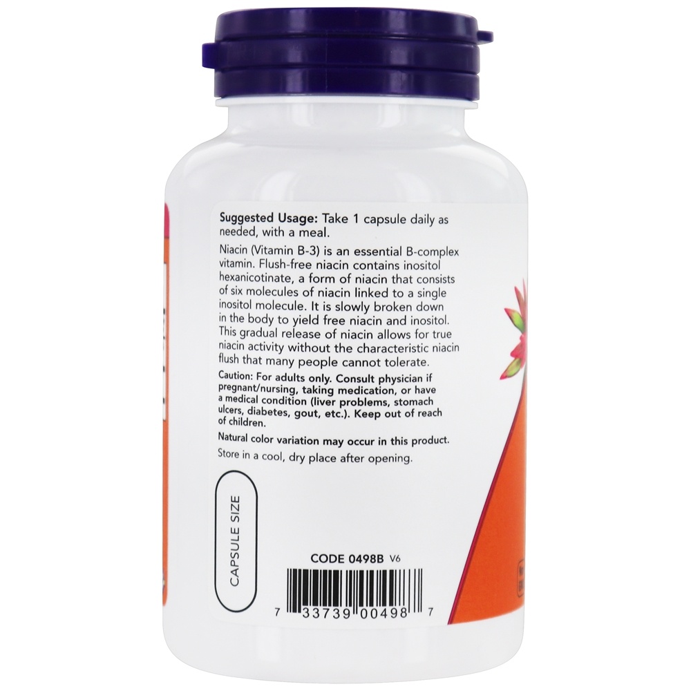 Força dupla sem niacina 500 mg. - 90 Cápsula (s) vegetal (s) NOW Foods - Imagem 3