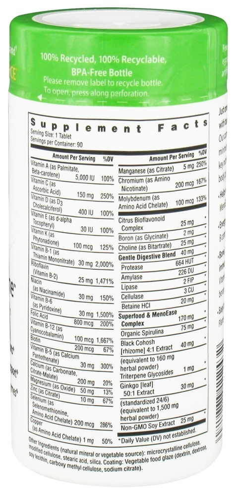 Menopause One Multivitamínico - 90 Tablets Rainbow Light - Imagem 2
