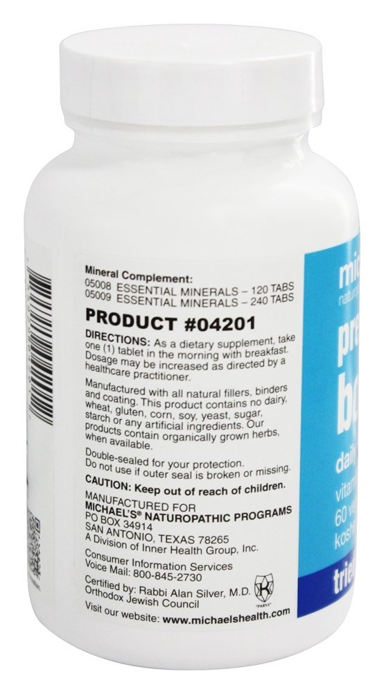 Multivitamínico Diário Para Meninos Pré-Adolescentes - 60 Comprimidos vegetarianos Michael's Naturopathic Programs - Imagem 3