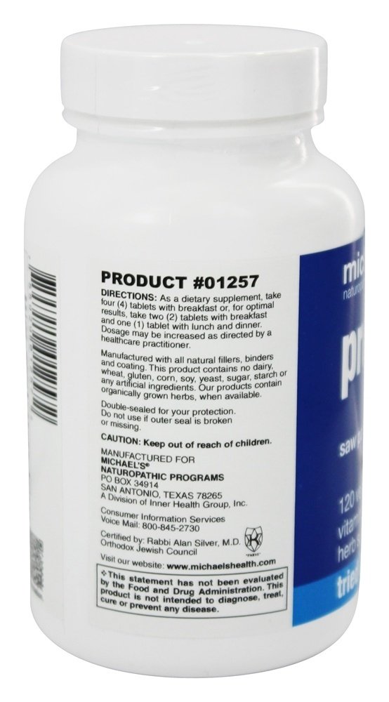 Fatores de próstata - 120 Tablets Michael's Naturopathic Programs - Imagem 3