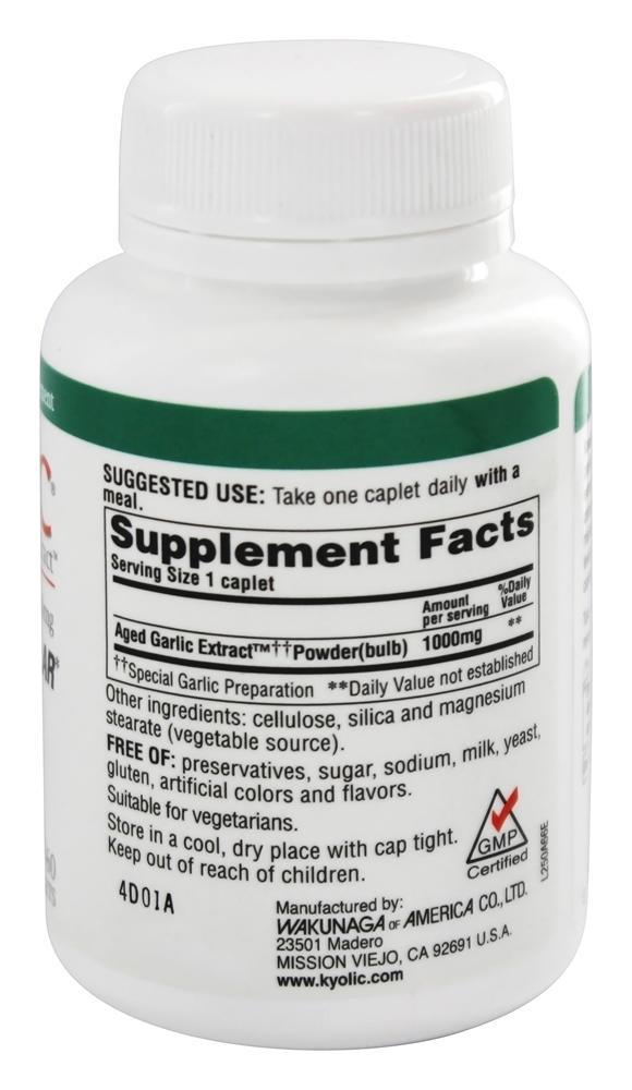 Extrato de Alho Um Por Dia 1000 mg. - 60 Cápsulas Kyolic - Imagem 2