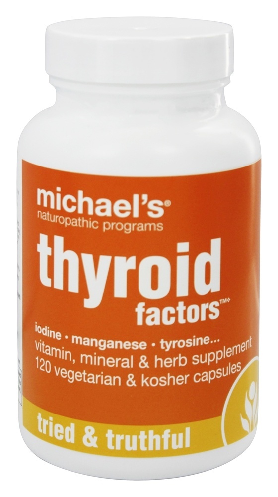 Fatores de Tireóide - Cápsulas vegetarianas 120 Michael's Naturopathic Programs