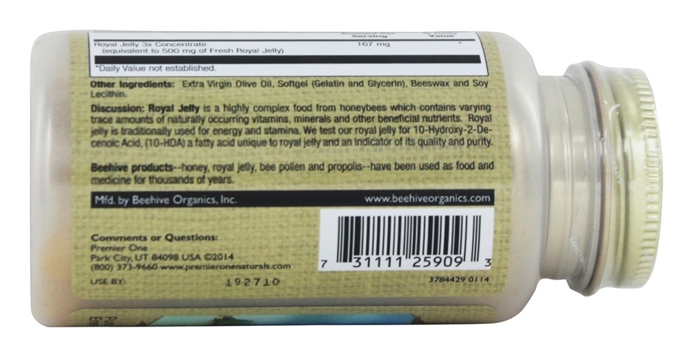 Geleia Real 500 - 90 Gelcaps Premier One - Imagem 2
