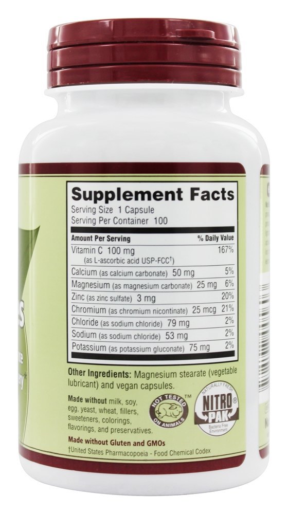 Eletrólito Essencial - Cápsulas Vegan 100 Nutribiotic - Imagem 2