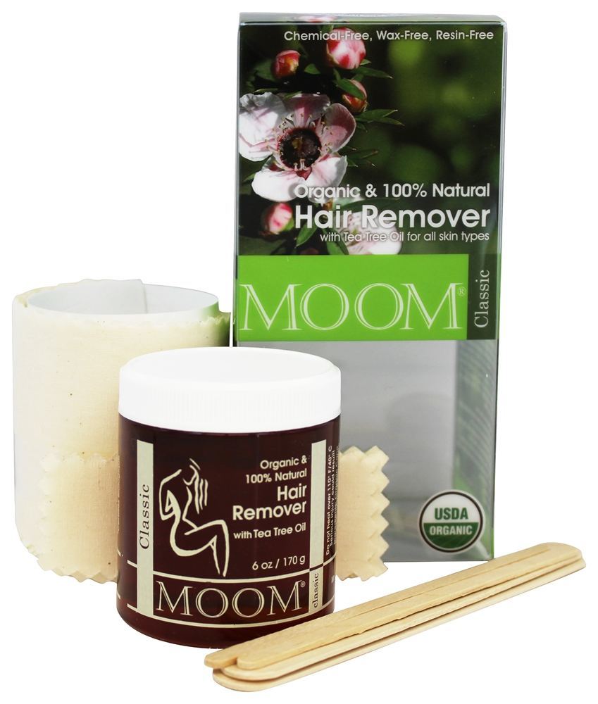 Kit de remoção de pêlos orgânicos com óleo de tea tree Moom
