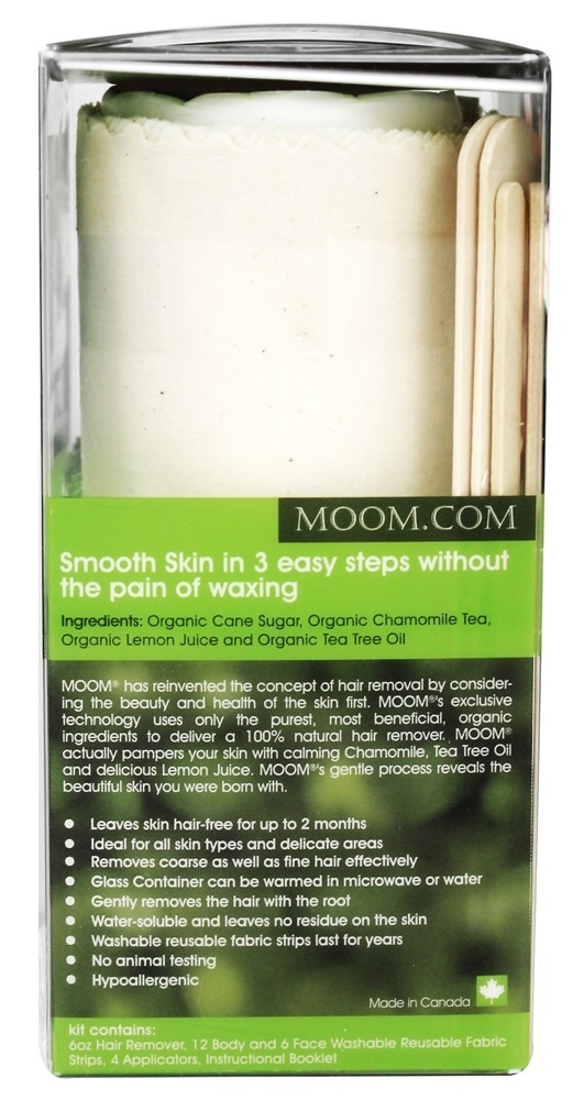 Kit de remoção de pêlos orgânicos com óleo de tea tree Moom - Imagem 2