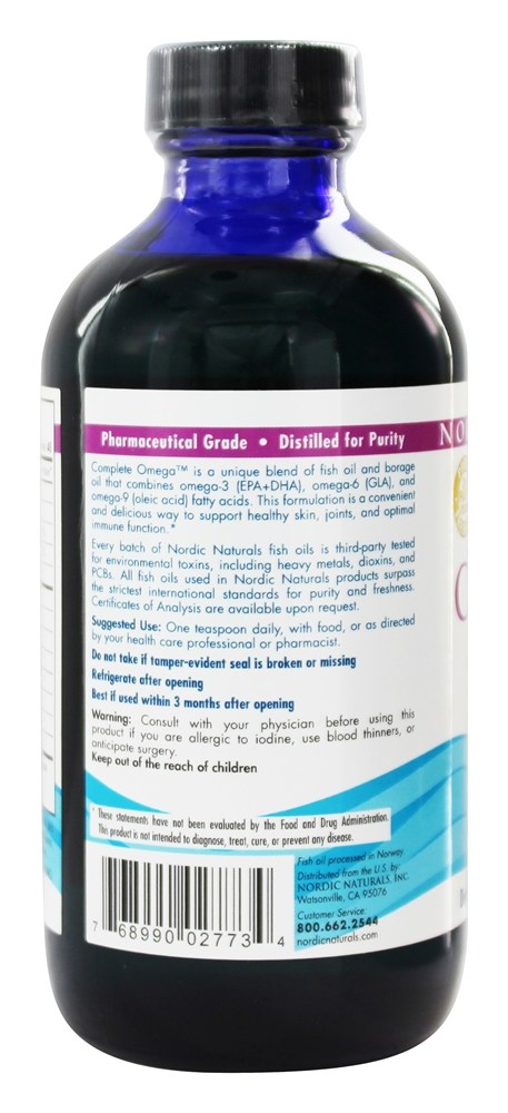 Omega Limão líquido - 8 fl. oz. (anteriormente Omega -3.6.9) Nordic Naturals - Imagem 3
