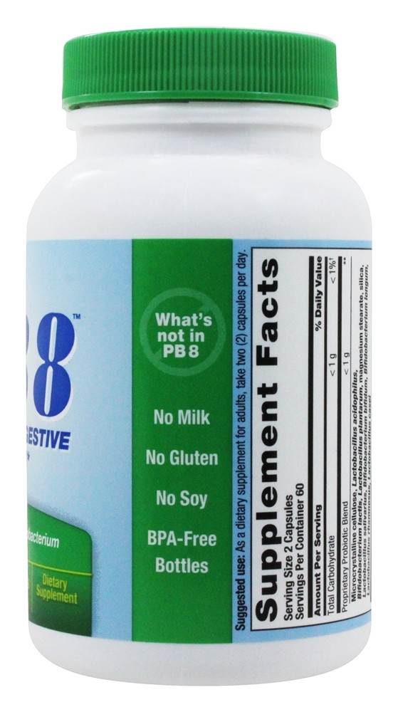 PB 8 Acidófilo Probiótico para a Vida 14 Bilhões de UFC - Cápsulas vegetarianas 120 Nutrition Now - Imagem 2