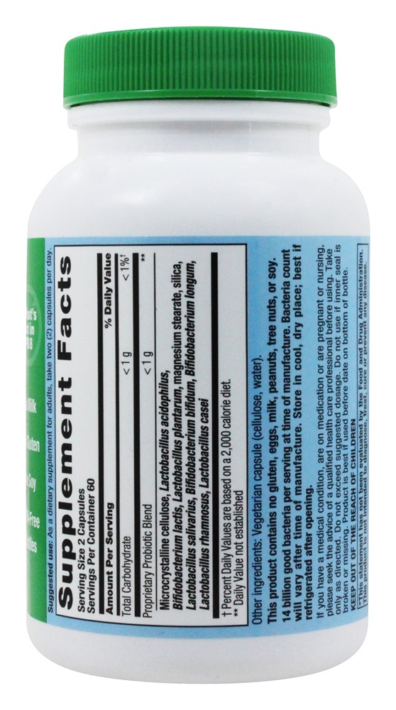 PB 8 Acidófilo Probiótico para a Vida 14 Bilhões de UFC - Cápsulas vegetarianas 120 Nutrition Now - Imagem 3