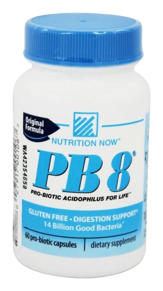 PB 8 Probiótico Acidófilo 14 Bilhões de UFC - Cápsulas 60 Nutrition Now