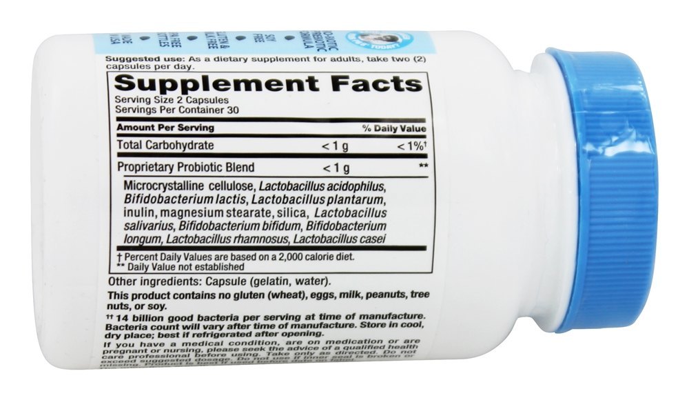 PB 8 Probiótico Acidófilo 14 Bilhões de UFC - Cápsulas 60 Nutrition Now - Imagem 2