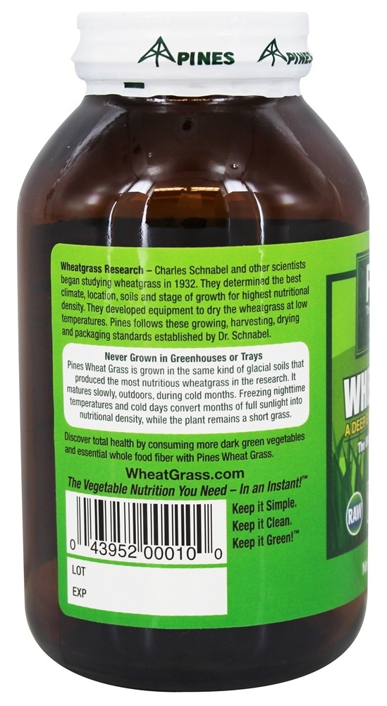 Grama de Trigo em Pó 100% Pure - 10 oz. Pines - Imagem 3