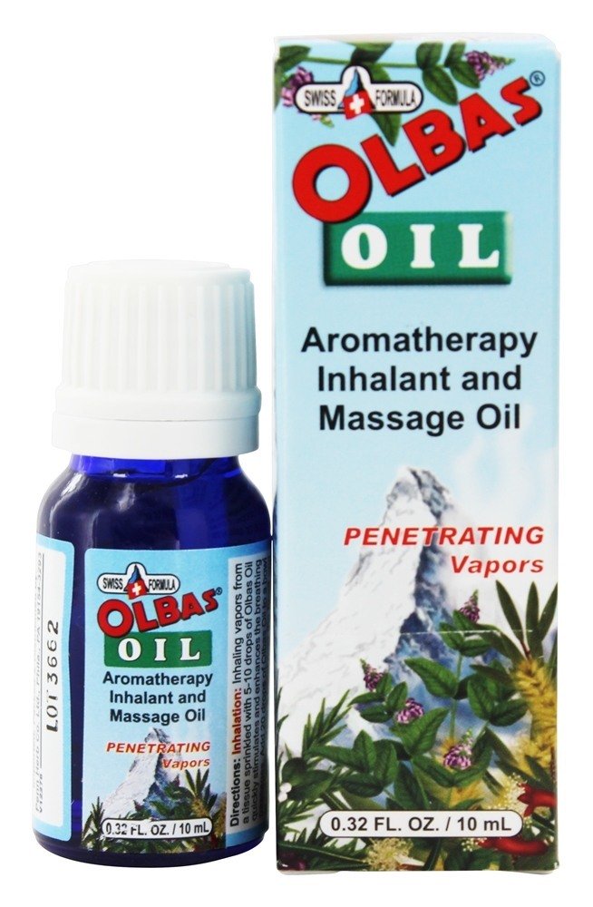 Óleo e Inalante para Massagem de Aromaterapia 10 cc - 0.32 fl. oz. Olbas