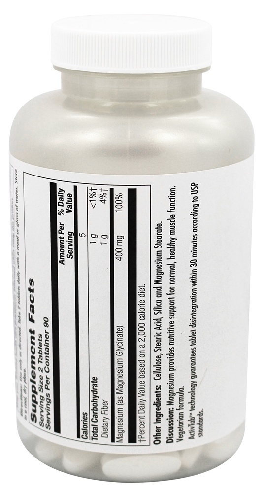 Glicinato de Magnésio 400 - 180 Tablets Kal - Imagem 3