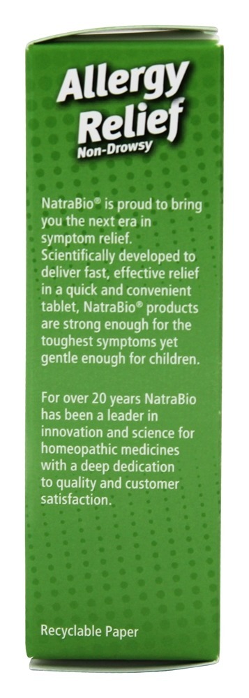 Alergia Alívio - 60 Tablets NatraBio - Imagem 4