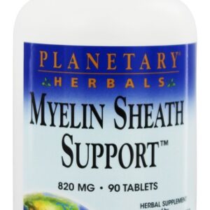 Suporte para Bainha de Mielina 820 mg. - 90 Comprimidos anteriormente com fórmulas planetárias Planetary Herbals