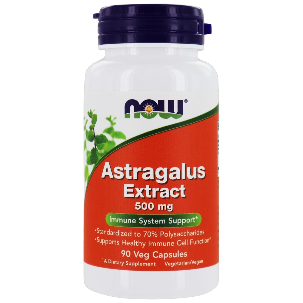 Extrato de astrágalo 500 mg. - 90 Cápsula (s) vegetal (s) NOW Foods