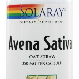 Extrato de palha de aveia da Avena Sativa 350 mg. - Cápsulas 100 Solaray