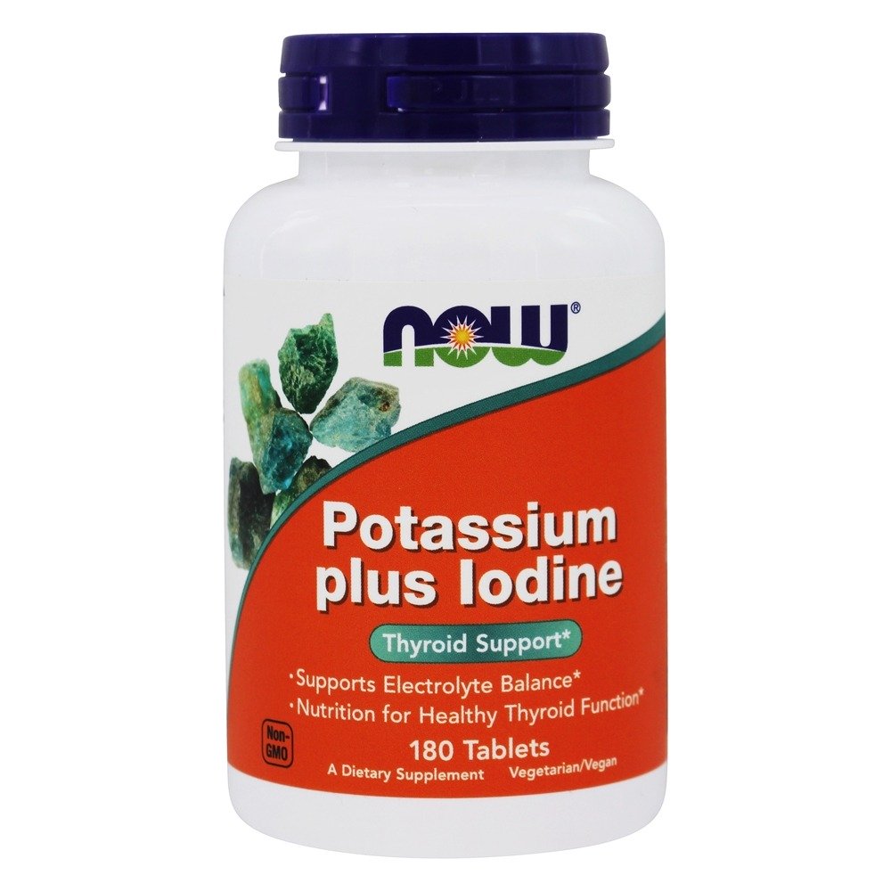 Potássio & Iodo - 180 Tablets NOW Foods