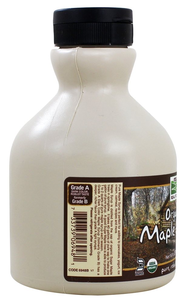 Xarope de bordo orgânico grau um escuro - 16 fl. oz. NOW Foods - Imagem 3