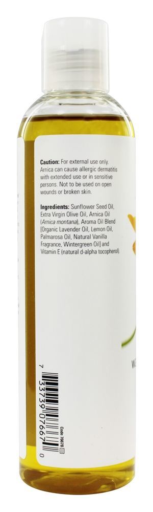 Óleo de massagem de alívio de aquecimento de Arnica - 8 fl. oz. NOW Foods - Imagem 2