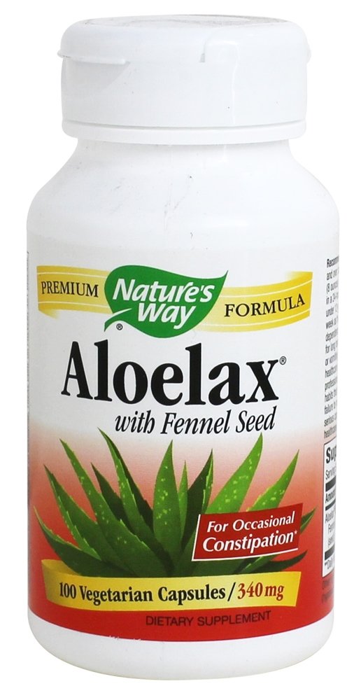 Aloelax 340 mg. - Cápsulas vegetarianas 100 Nature's Way