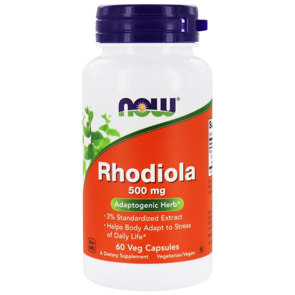 Extrato de Rhodiola 3% 500 mg. - 60 Cápsula (s) vegetal (s) NOW Foods