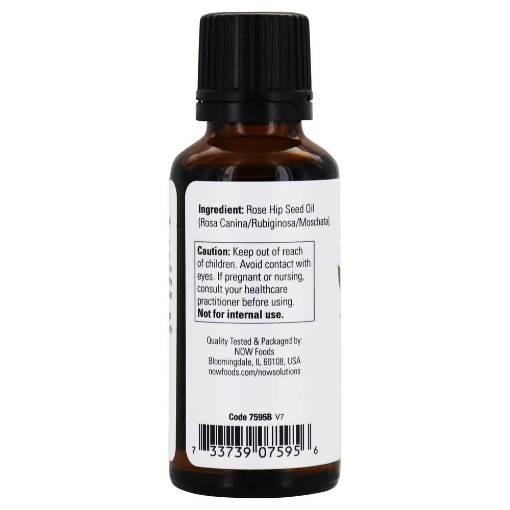 100 % Pure Óleo essencial Óleo de Semente de Rosa Mosqueta - 1 fl. oz. NOW Foods - Imagem 3
