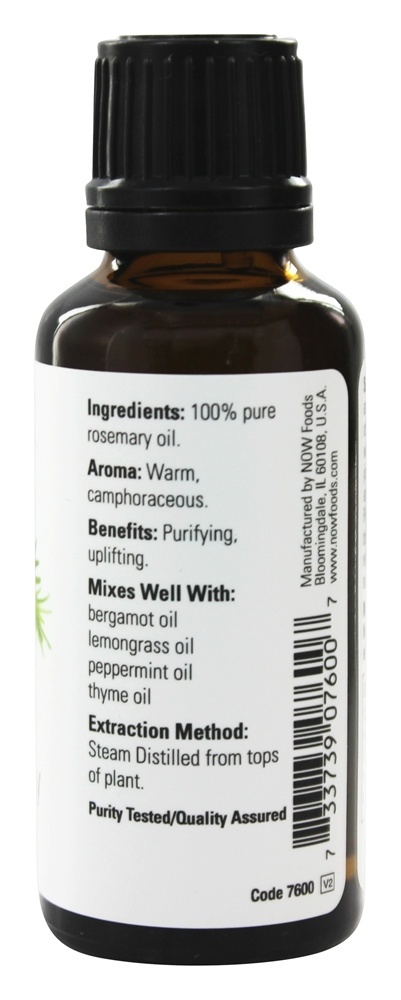 Óleo Essencial de Alecrim 100% Pure - 1 fl. oz. NOW Foods - Imagem 2