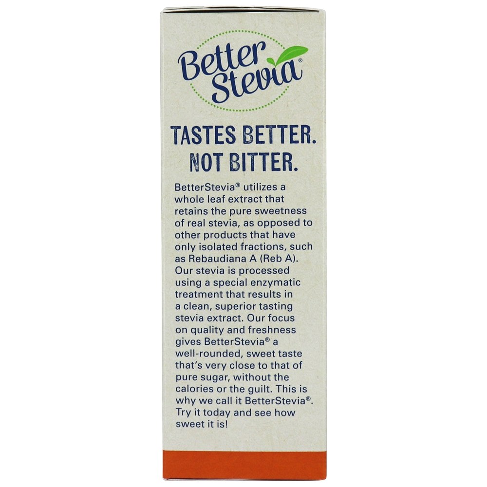 Adoçante em pó BetterStevia Original - 100 Pacotes (s) NOW Foods - Imagem 4