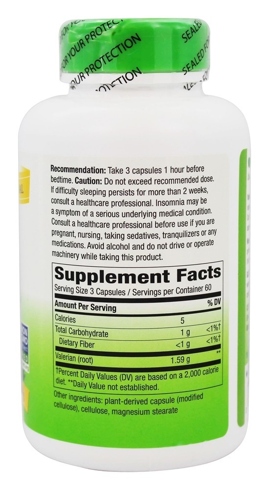 Raiz de Valeriana 530 mg. - Cápsulas vegetarianas 180 Nature's Way - Imagem 2