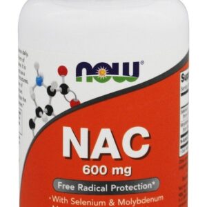 NAC N-Acetilcisteína 600 mg. - Cápsulas vegetarianas 100 NOW Foods