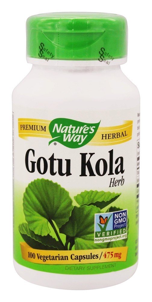 Gotu Cola Erva 475 mg. - Cápsulas vegetarianas 100 Nature's Way