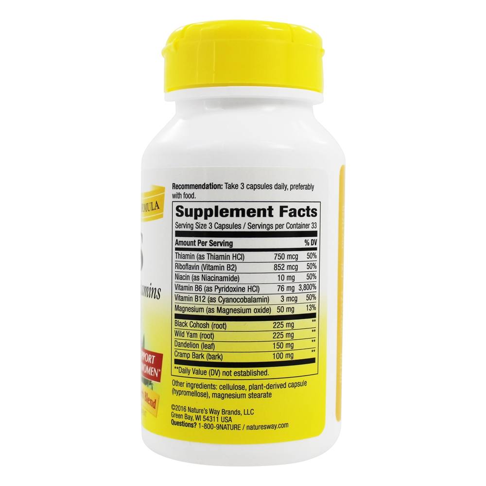 TPM com B6 e Outras Vitaminas B 418 mg. - Cápsulas vegetarianas 100 Nature's Way - Imagem 2