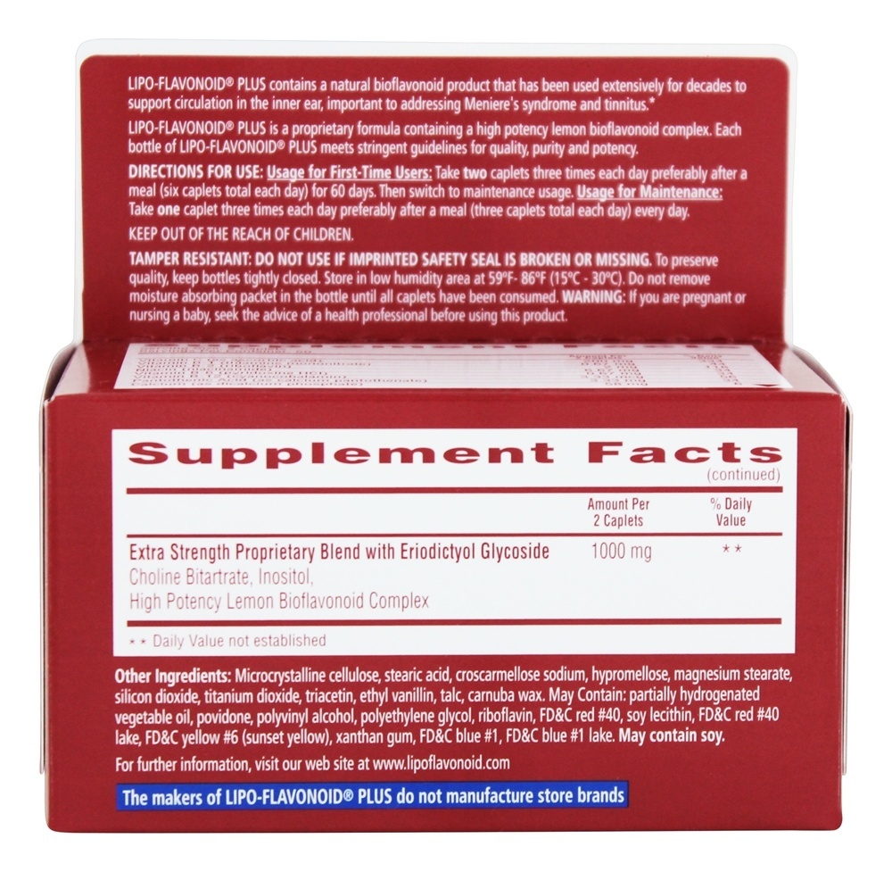 Lipoflavonoi Mais Extra Força Unique Ouvido Saúde Fórmula - 100 Cápsulas DSE Healthcare Solutions - Imagem 2