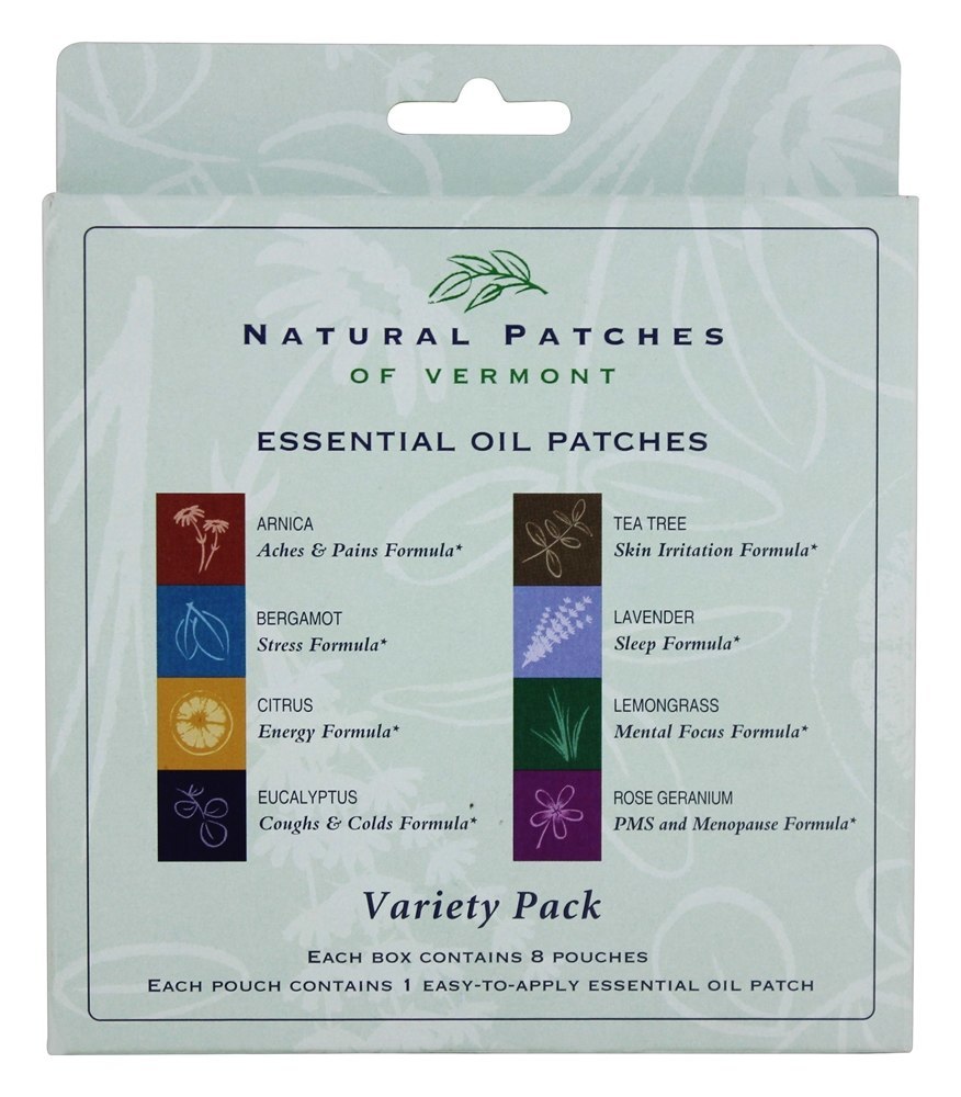 Patches de corpo de óleo essencial de pacote de variedade - 8 Patch (s) Anteriormente Naturopatch Natural Patches of Vermont - Imagem 3