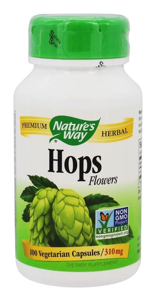 Flores de lúpulo 310 mg. - Cápsulas vegetarianas 100 Nature's Way