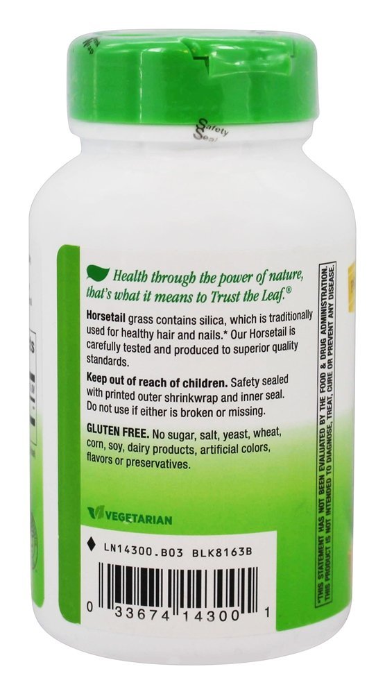 Grama de Cavalinha 440 mg. - Cápsulas vegetarianas 100 Nature's Way - Imagem 3