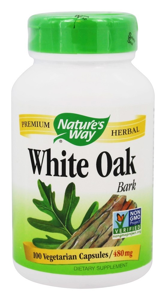 Casca de Carvalho Branco 480 mg. - Cápsulas vegetarianas 100 Nature's Way