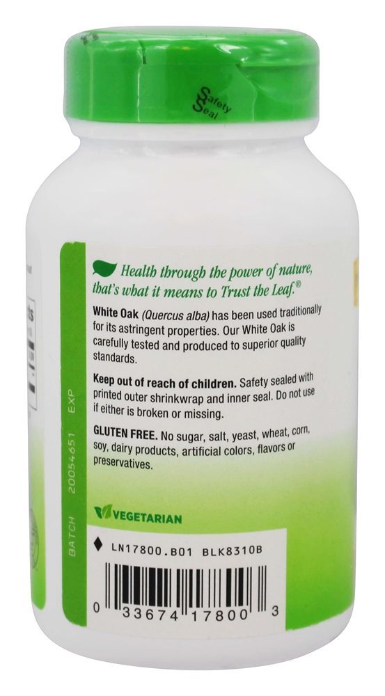 Casca de Carvalho Branco 480 mg. - Cápsulas vegetarianas 100 Nature's Way - Imagem 3