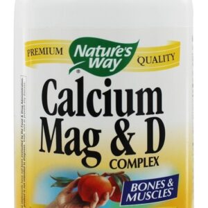 Cálcio-Magnésio-Vitamina D - Cápsulas 250 Nature's Way