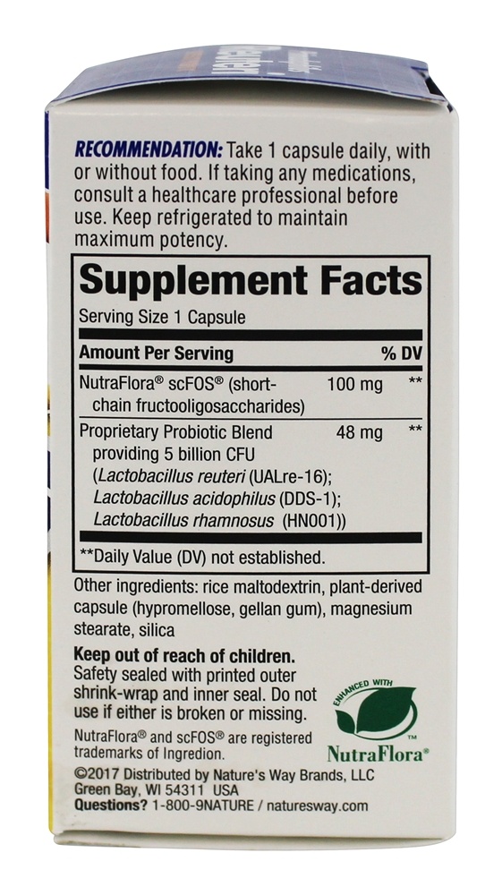 Atrasado Liberar Primadophilu Reuteri Superior Probiotic 5 Bilhões de UFC - Cápsulas vegetarianas 30 Nature's Way - Imagem 2
