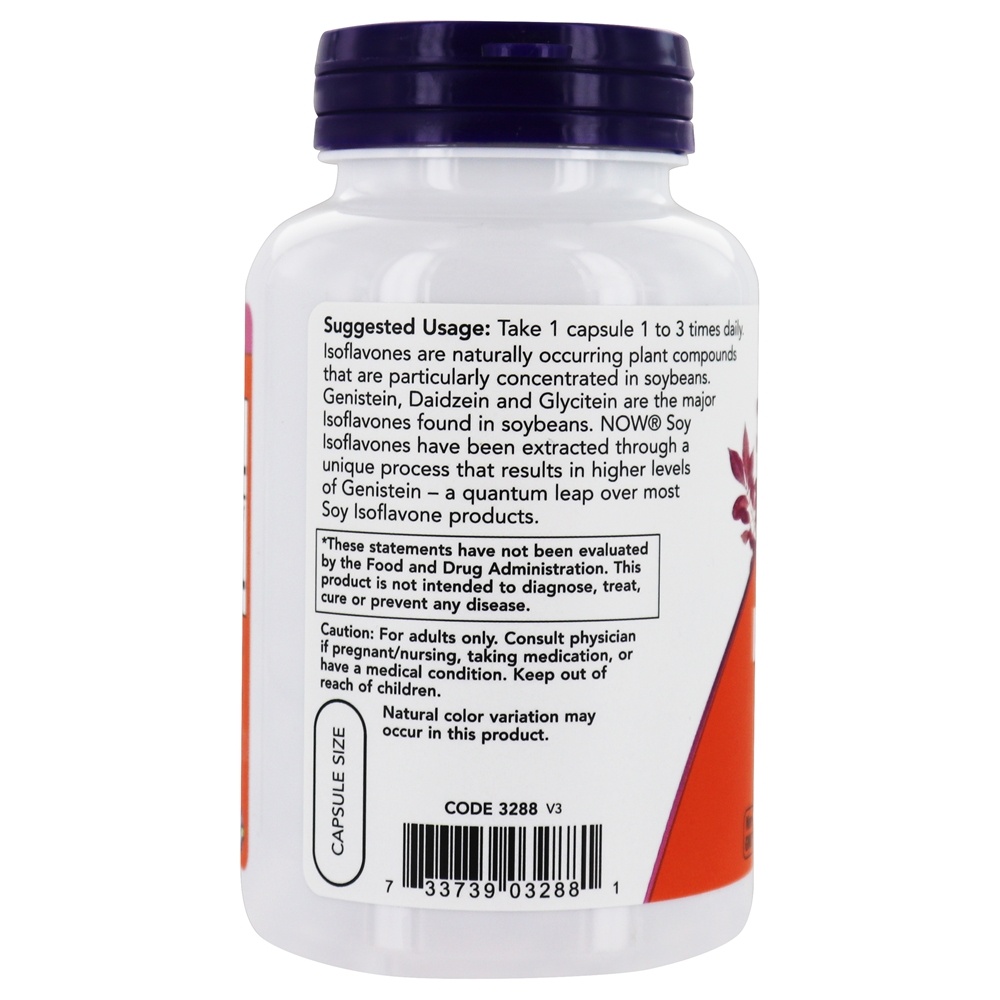 Isoflavonas de Soja 60 mg. - 120 Cápsula (s) vegetal (s) NOW Foods - Imagem 3