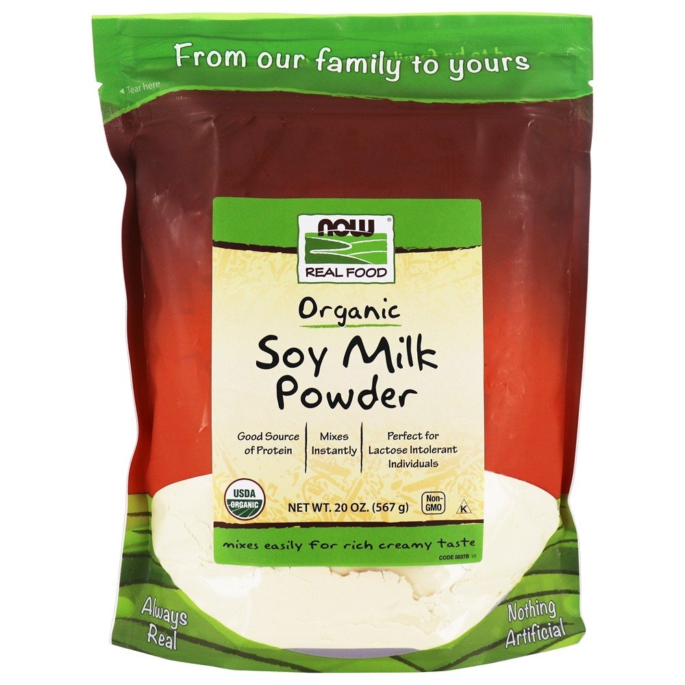 NOW Real Food Leite de Soja Orgânico em Pó - 20 oz. NOW Foods