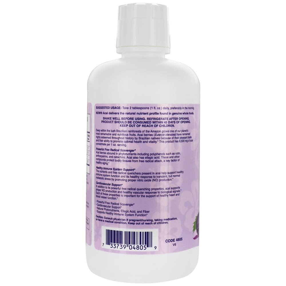 Suco de Açaí Super Fruit - 32 fl. oz. NOW Foods - Imagem 3