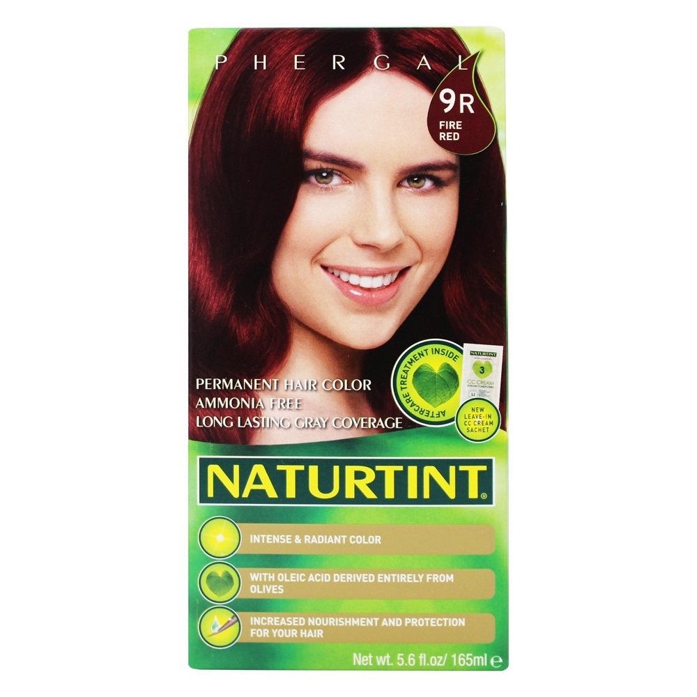 Cor do Cabelo Permanente 9R Fire Red - 5.6 fl. oz. Naturtint