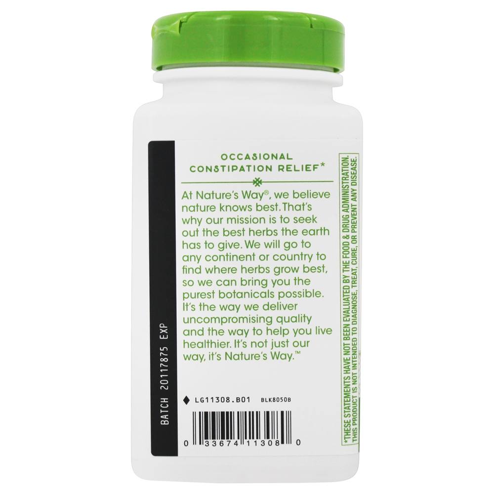 Alívio da constipação ocasional de Cascara Sagrada 350 mg . - Cápsulas Vegan 180 Nature's Way - Imagem 4