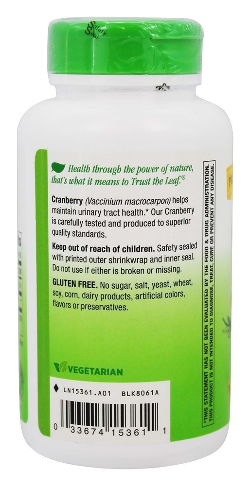 Cranberry 465 mg. - Cápsulas vegetarianas 180 Nature's Way - Imagem 3