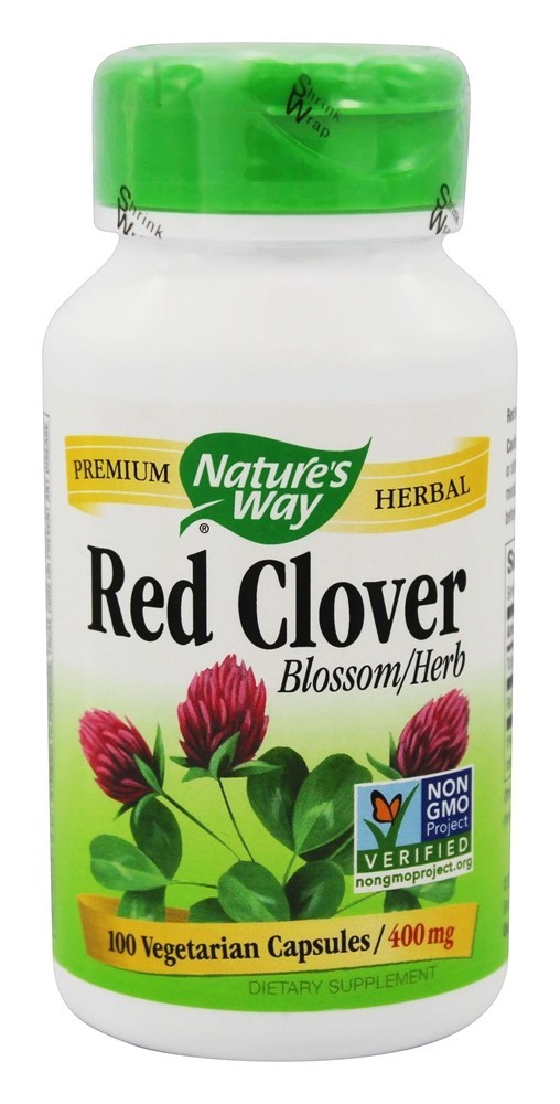 Flor de Trevo Vermelho / Erva 400 mg. - Cápsulas vegetarianas 100 Nature's Way